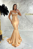 Spaghetti-Strap Mermaid Sweetheart Evening Dress with Sequins Online BM bride