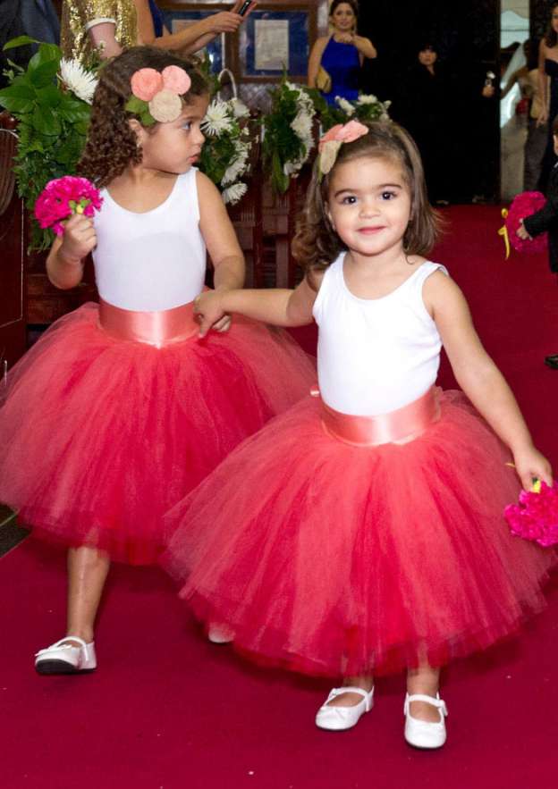 Sweet Tulle Bateau Neck Tea-Length A-line Flower Girl Dress