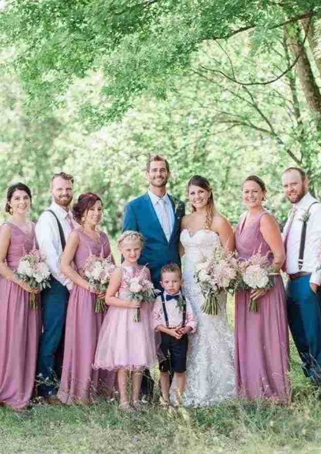 Chiffon Bridesmaid Dress, A-Line/Princess Cut, Long/Floor-Length V-Neck, Sleeveless, With Pleated BM bride