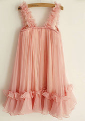 Knee-Length Taffeta Dress with Graceful Sashes - A-line/Princess Scoop Neck Flower Girl Dress