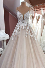 A-Line Sweetheart Princess Wedding Dress With Tulle Lace