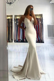 Spaghetti-Straps Mermaid Prom Dress BM bride