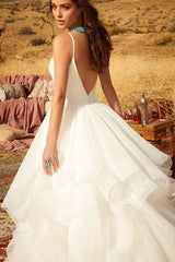 A-line Off-the-shoulder Wedding Dress With Tulle Lace Elegant